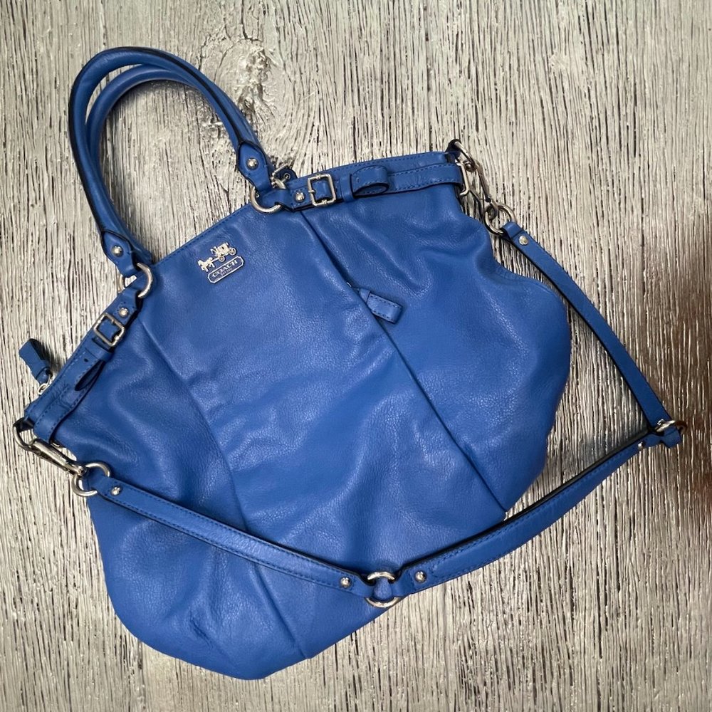 Blue Coach Shoulder Bag